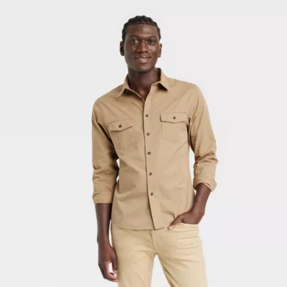 13. Men's Utility Button-Down Shirt - Goodfellow & Co